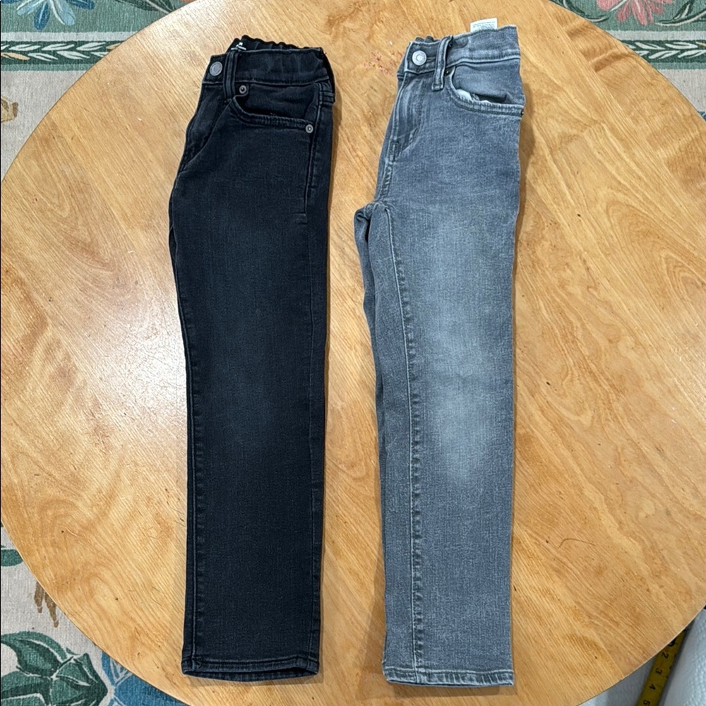 ON Boys Black/ Gray Jeans Boys Size 7